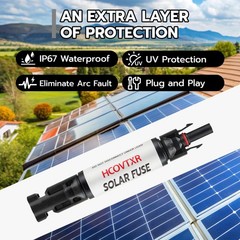 Solar Panel Inline Fuse Holder, 10A-30A PV Fuse Inline Universal Fit Fuse Con…