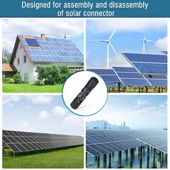 10Pairs Male-Female Solar Cable Connectors Waterproof for DIY Solar Panel
