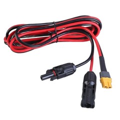 Portable 12AWG Solar Connectors to XT60 Adapter Cable for Connection to Car