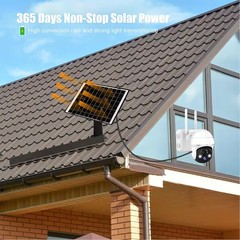4 Pack Solar Panel for Ring Spotlight Camera/Stick Up Cam Battery Charger 8W 5V