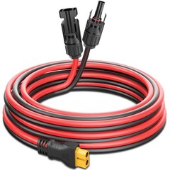 9ft Solar Panel XT60 Charging Cable 12AWG – Extension Wire for Ecoflow Generator