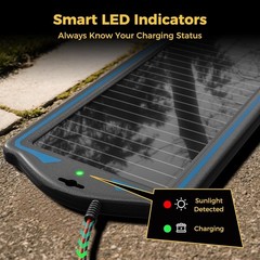12V Solar Battery Charge: Waterproof Portable Solar Panel Kit – Battery Maint…