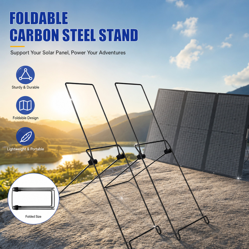 Portable Solar Panel Mounting Brackets Foldable Adjustable Angle Carbon Steel