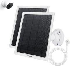 8W Solar Panel for Google Nest Camera Outdoor&Indoor Battery Version 2Pack