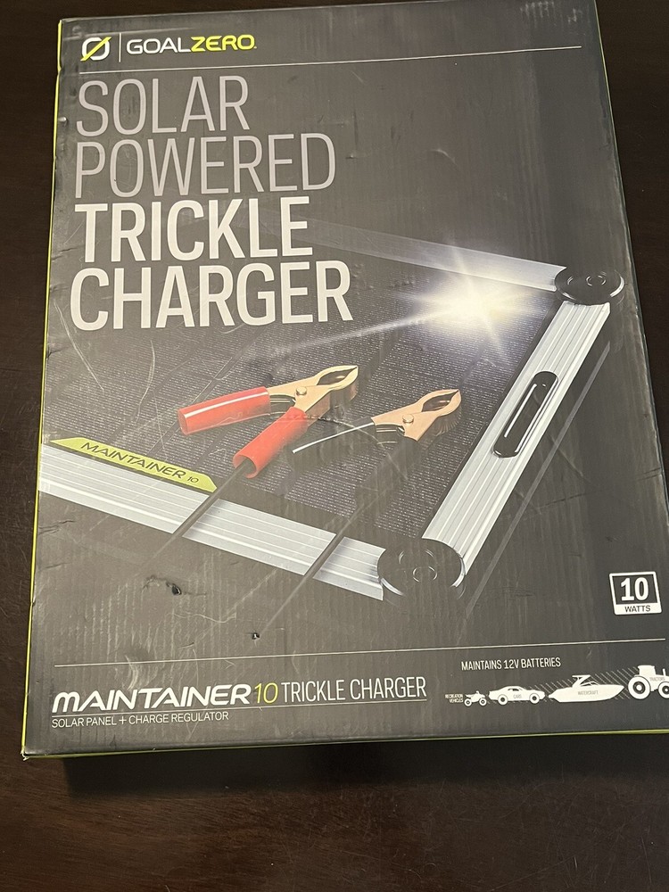 NEW Goal Zero Maintainer 10 Solar Powered Trickle Charger Maintainer