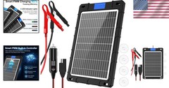 High-Efficiency 12W Solar Car Battery Charger – Fast & Safe Battery Maintenance