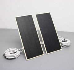 Wasserstein Solar Panel 2.5W for Google Nest Cam Battery 2-Pack White