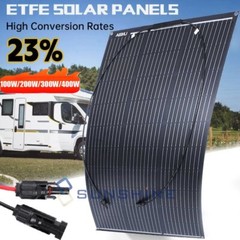 400W 200W 100W Flexible Mono Solar Panel 18V Large Size for RV Camping Home Boat