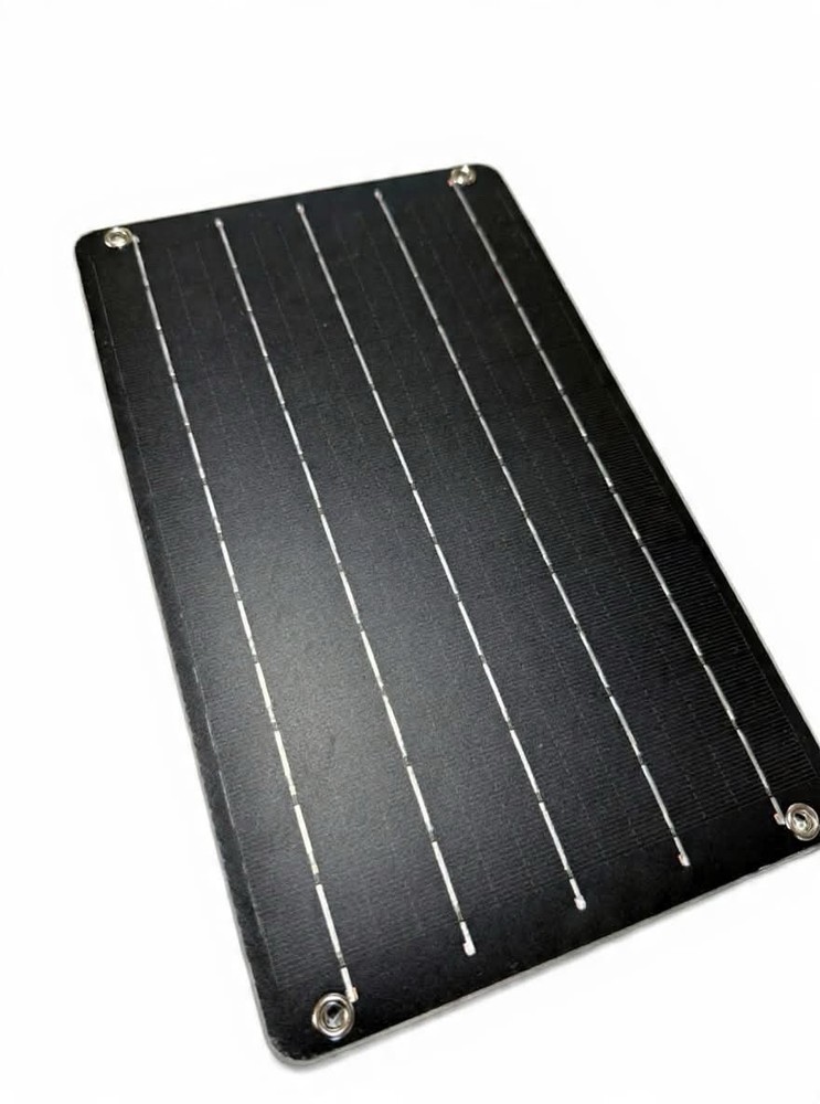 Flexible Black Monocrystalline Waterproof 5V DC Solar Panel w/ USB Cable MC4