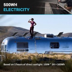 Solar Panel 100 Watt 12V High-Efficiency Monocrystalline PV Module Power Charger