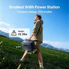 BLUETTI Elite 100 V2 Bio-based 1024Wh 1800W Portable Power Station for Travel