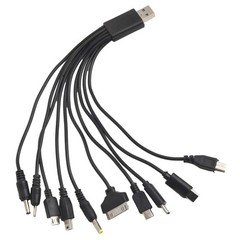 Flexible Multi Device Charging with a Compact 10 in 1 USB Cable Design