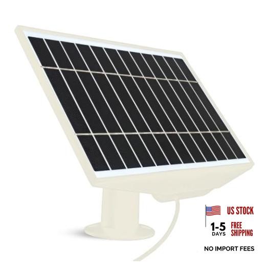 Leaf10 8W Solar Panel for Ring Outdoor Cam, Stick Up Cam & Spotlight Cam White