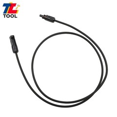 1 Pair 5ft 10AWG Black + Red Solar Panel Extension Cable Wire Connector