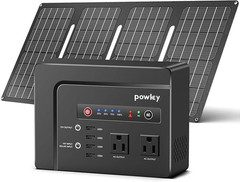 200W Solar Generator with 40W Panels & 2 AC Outlets for Outdoor Power