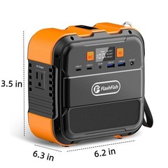 Flashfish A101 Portable Power Station Generator 120W 98Wh for Camping Fishing