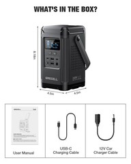 240W Power Station Portable 153.6WH Solar Generator Camping Rv Backup Battery