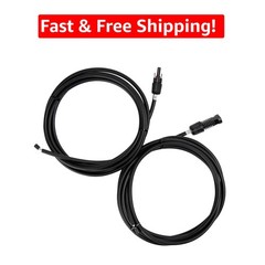 Heavy-Duty 10ft Solar Panel Extension Cables – Waterproof & UV Resistant Pair