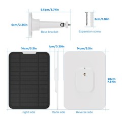 4W Solar Panel Compatible with SimpliSafe Outdoor Security Camera and Series …