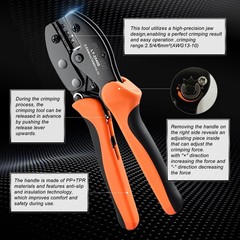 Solar Panel Connector Crimping Tool Kit with 1 Crimper, 15 Pairs Connectors a…