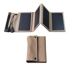 Outdoor Hiking Waterproof Solar panel 5V 7W Power Bank Solar Charger for Camping