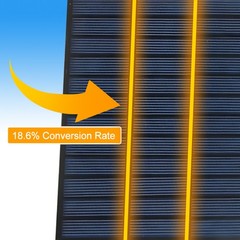 3 Watts Solar Panel 18.6 Percent High-Efficiency Polysilicon Power Charger ZZYU