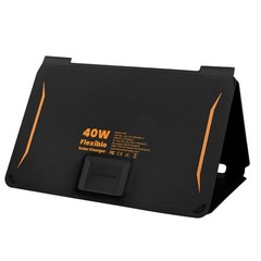 FlexSolar 40W Foldable Solar Panel Charger USB-C USB-A DC Output Waterproof Hike