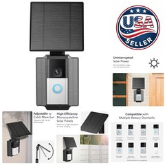 Durable Solar Charger for Ring Video Doorbell – Adjustable & Weather-Resistant