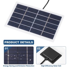 Mini 5V 2W 0.4A Solar Panel with 3.2m Wire for Polycrystalline DC Connector