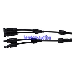 Solar Panel Y Branch Cable Connection Waterproof Adapter Connector Extension