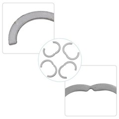Trusted 10pcs DN20 Corrugated Pipe Segment Rings 304 Stainless Steel Material
