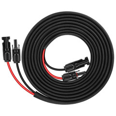 20FT 12AWG Solar Panel Extension Cable with Male and Female Connectors