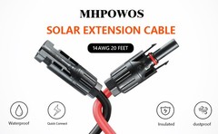 solar cables 11ft solar panel Extension Cable 14AWG Solar Adapter to XT60 4style