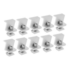 PV Mounting Side Clamps Solar Mount Z Brackets 10PCS Firm Connection For Panel