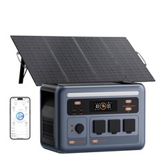 PowerMax 1800SE OSCAL 1024Wh 200W Solarpanels USV LiFePO4 Tragbares Powerstation