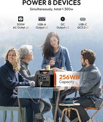 Solar Powered Generator 300W Portable with 40W Panel LiFePO4