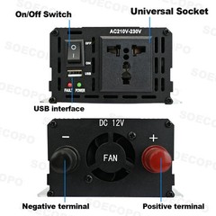 SOECOPO 10000W Solar System Kit, 100A Controller, 12V DC to 110V/220V