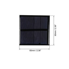 5 x Mini Solar Panel Cell 2V 150mA 0.3W 60mm x 60mm for DIY
