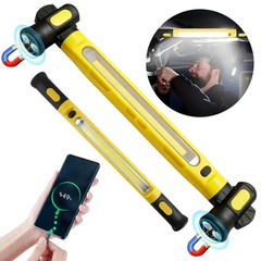 Under Hood Work Light Bar LED Magnetic Light with Hooks Cordless Rechargeable
