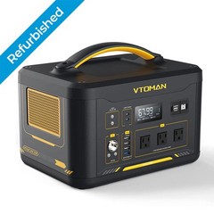 VTOMAN Jump 1500X Portable Power Station 1500W (3000W Peak), 828Wh LiFePO4 (LFP)