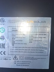 LA SOLAR 450W BLACK ON BLACK Solar panel