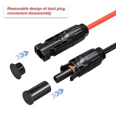 Solar Panel Plug Caps Weather Resistant Dust Male and Female Cap for Solar Pa…