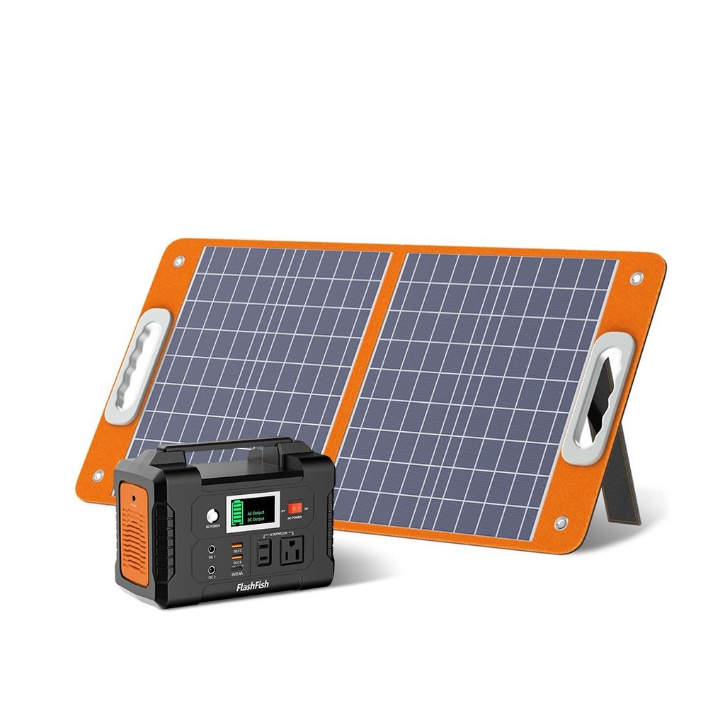 200W Portable Power Station, 40800mAh Solar Generator with 110V AC Outlet