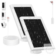 Solar Panel for Ring Camera(2nd Generation), 2 Pack 5W Solar Panel with 10FT/3M