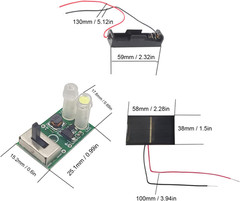 2 Sets Small Solar Panels, Mini Solar Panels, 1.2V Solar Cell with PCB Board, So