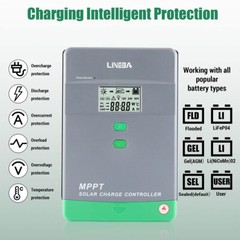 MPPT 100AMP 60A Solar Charge Controller For 12V 24V 36V 48V DC Battery Regulator