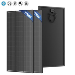 340W (170W*2) N-Type Solar Panel 12V Mono 18BB PV Off-Grid for Home RV Off-Grid