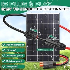 10AWG XT60i Solar Cable 25FT Solar to XT60i Extension Connector for Portable
