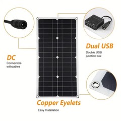 100W 80W 50W Solar Panel Kit 12V Battery Charger with Controller for RV Caravan