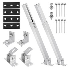 1 Sets Solar Panel Mount, Adjustable Aluminum Alloy Portable Solar Panel Stand